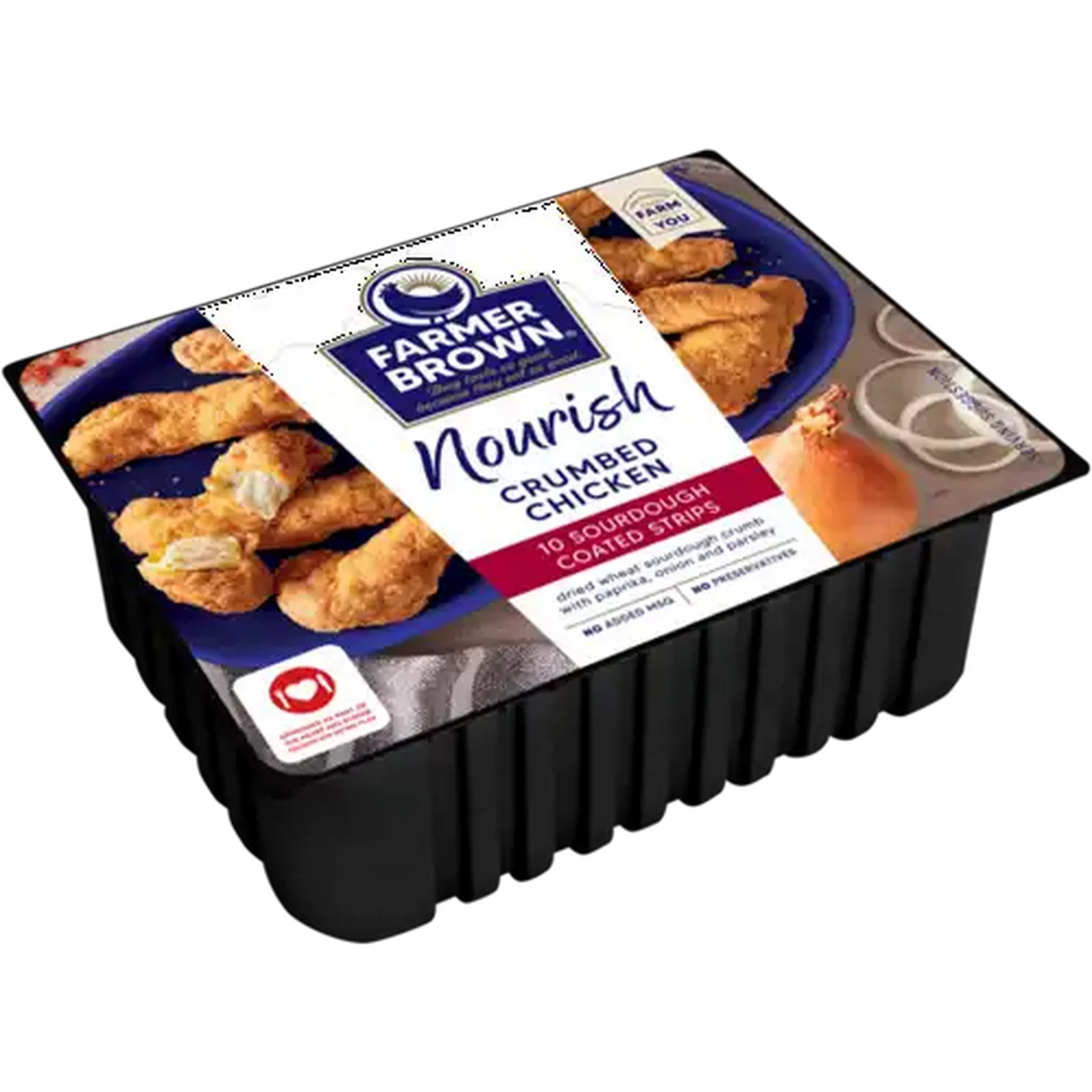 Image of Farmer Brown Nourish Sourdough Coated Chicken Strips 400g