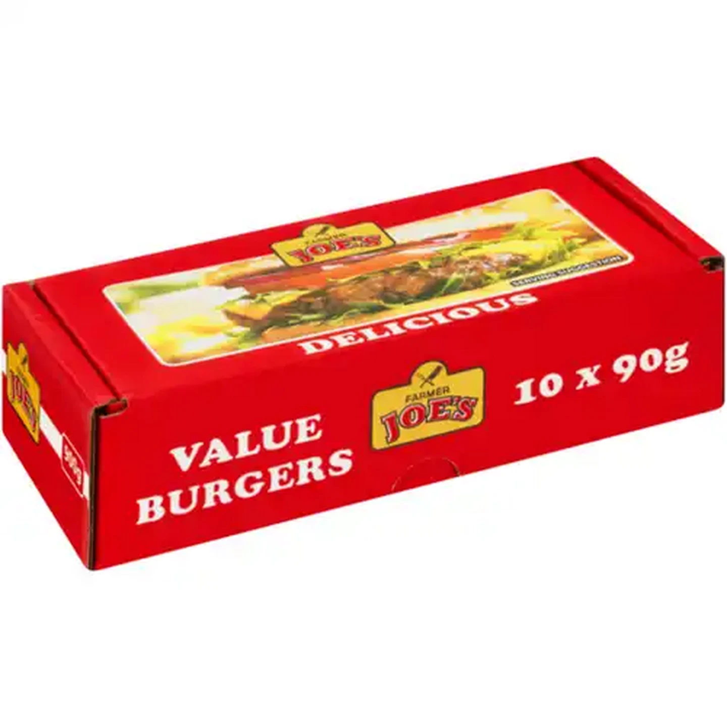 Image of Farmer Joe's Frozen Delicious Burgers 10 x 90g