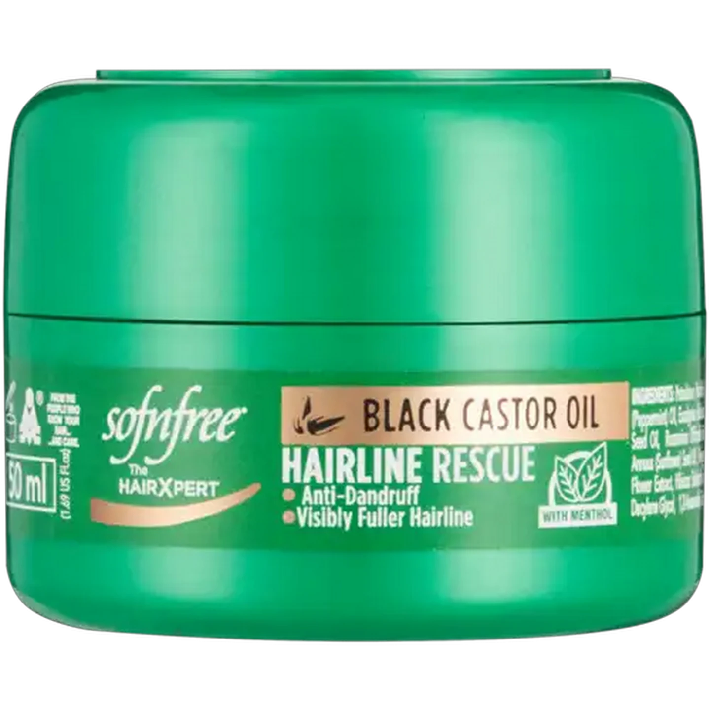 Image of Sofnfree Black Castor Oil Hairline Rescue 50ml