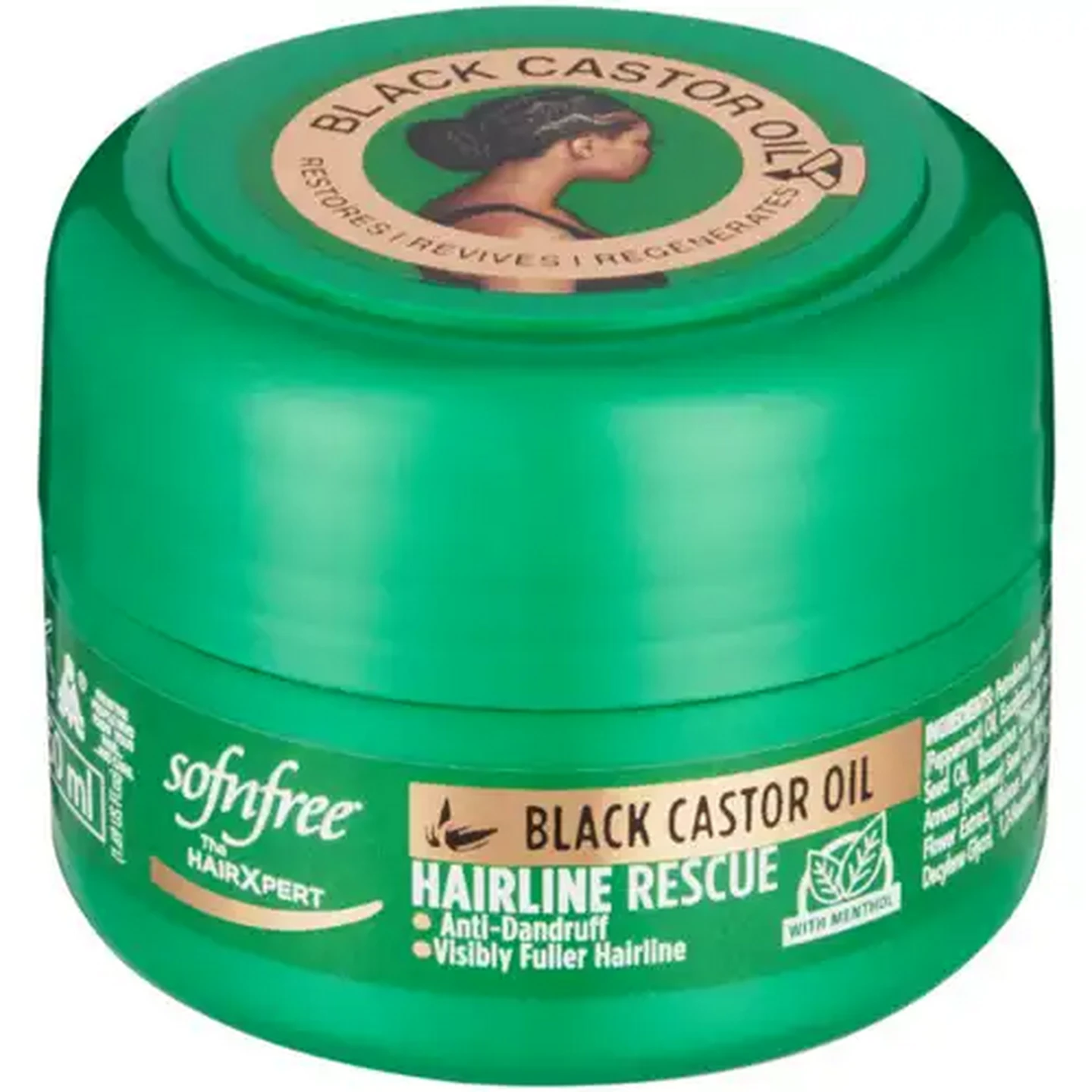 Image of Sofnfree Black Castor Oil Hairline Rescue 50ml