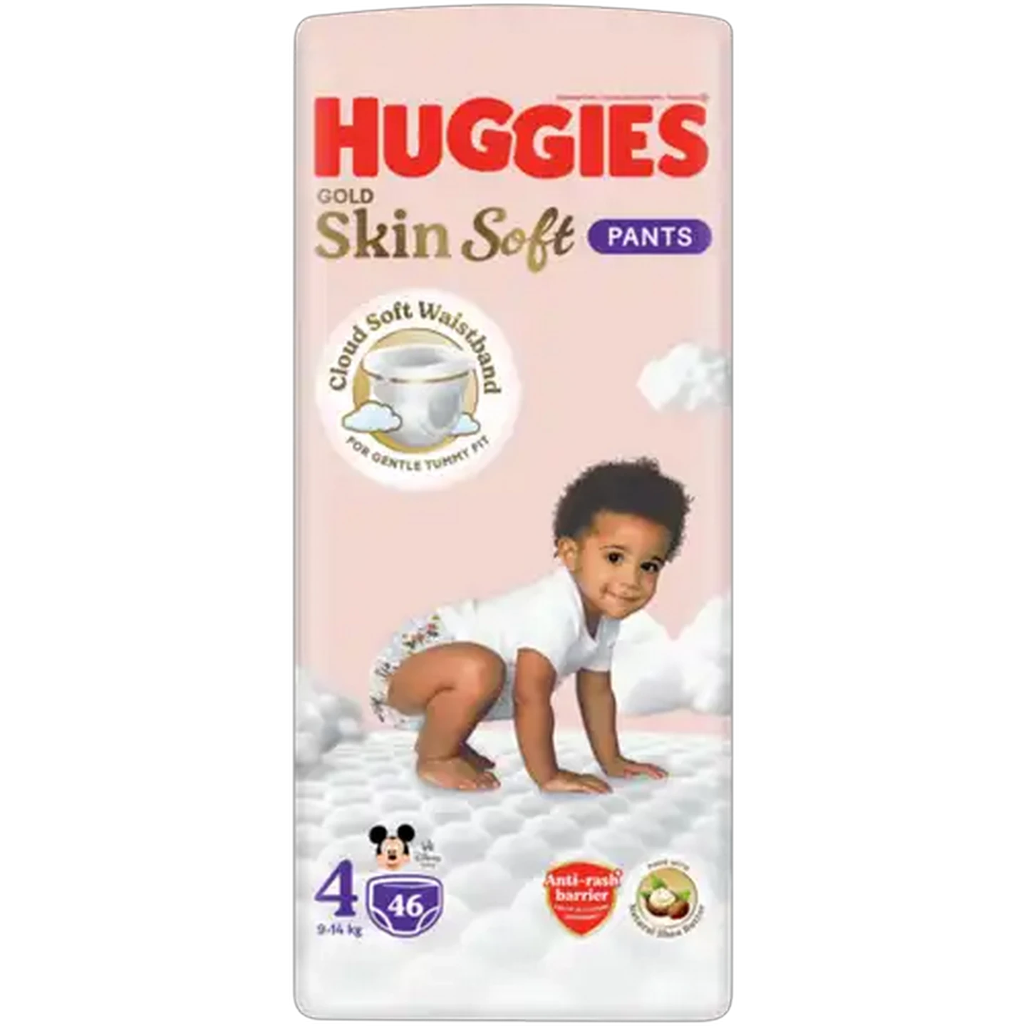 Image of Huggies Gold Skin Soft Size 4 Disposable Nappy Pants 46 Pack