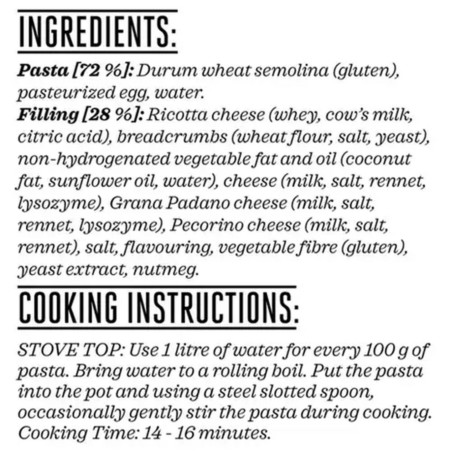 Image of Forage And Feast Italian Cheese Tortellini 250g