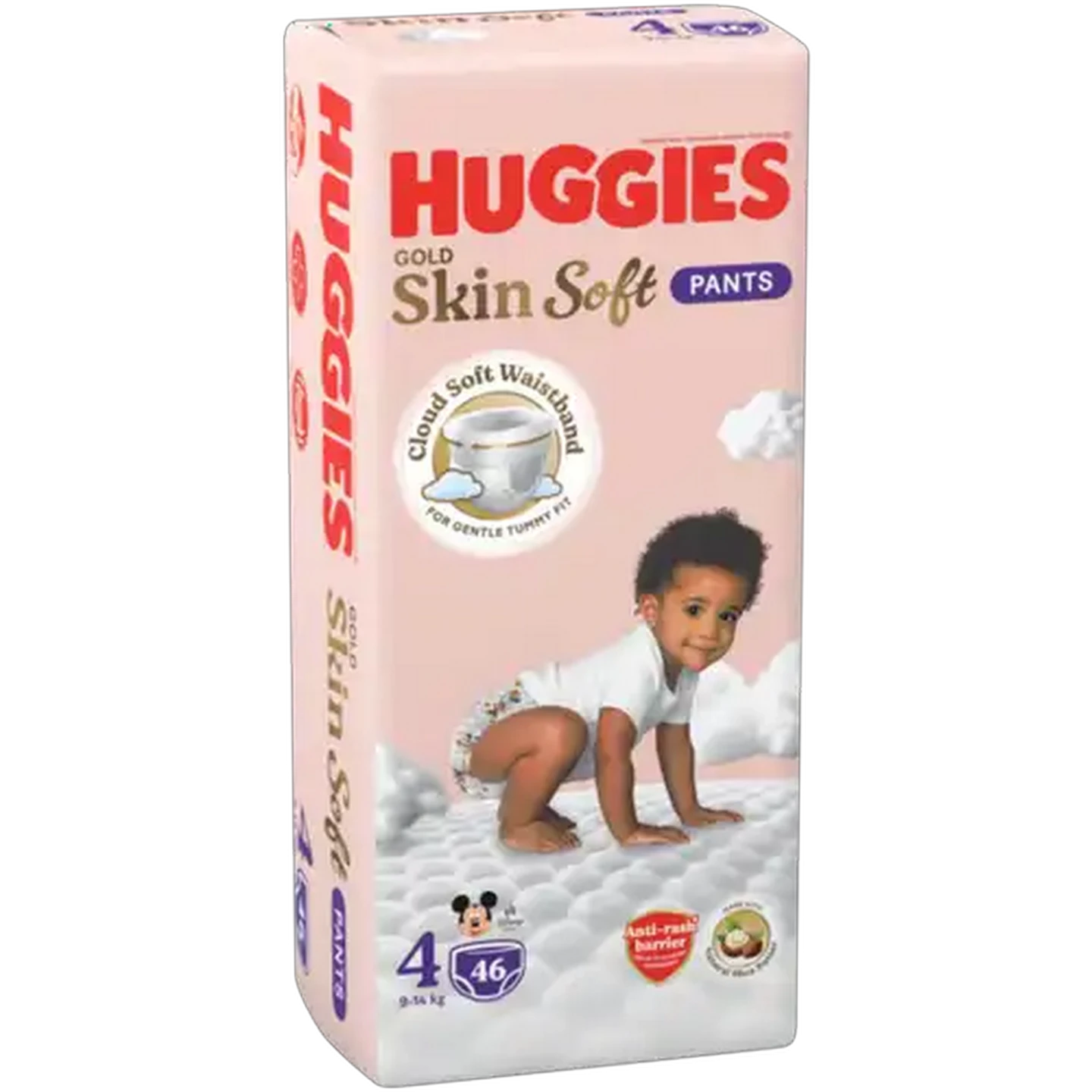 Image of Huggies Gold Skin Soft Size 4 Disposable Nappy Pants 46 Pack
