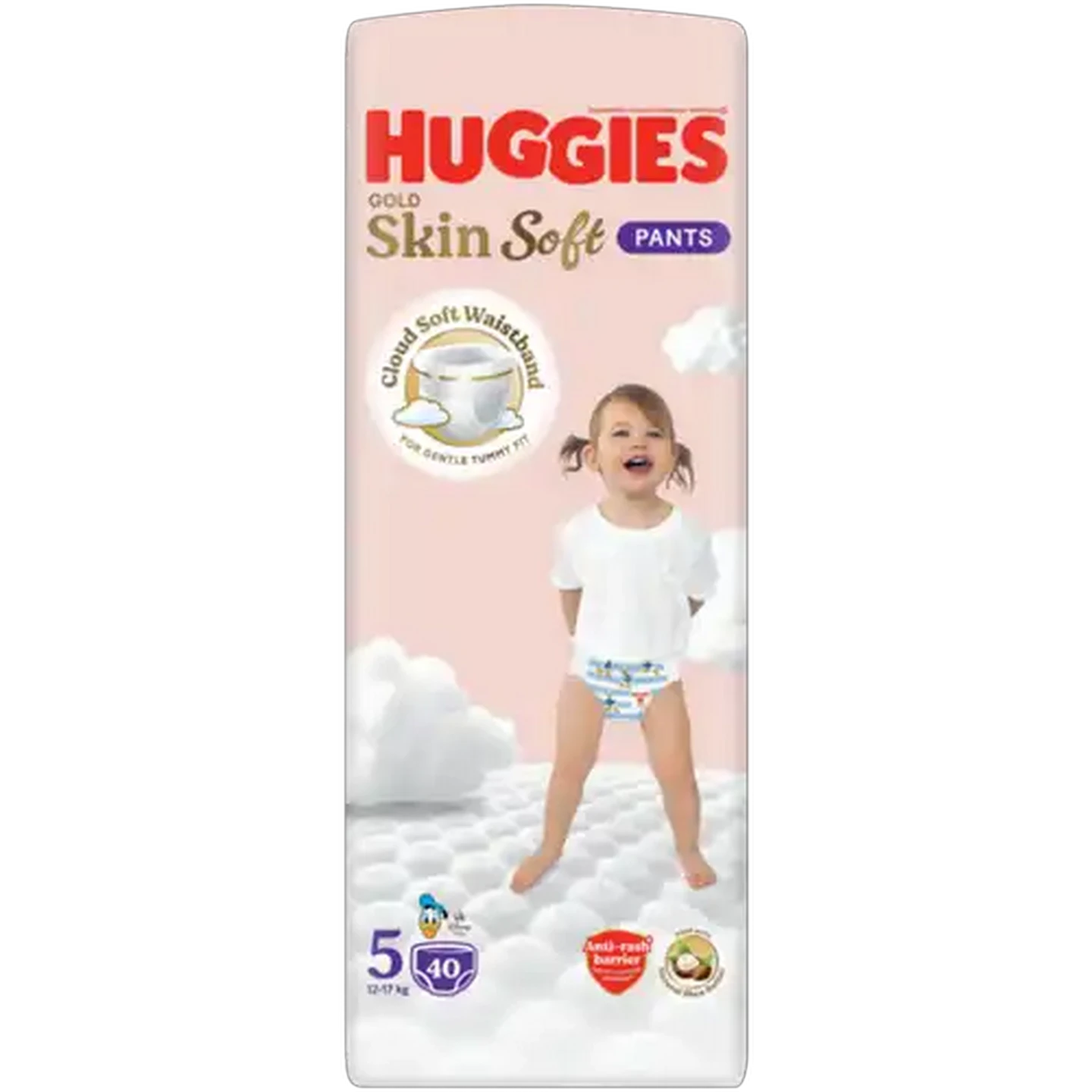 Image of Huggies Gold Skin Soft Size 5 Disposable Nappy Pants 40 Pack