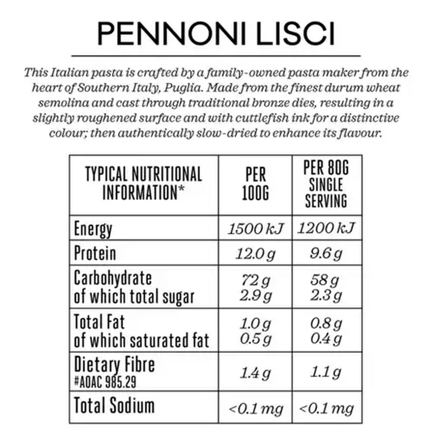 Image of Forage And Feast Pennoni Lisci Pasta 250g