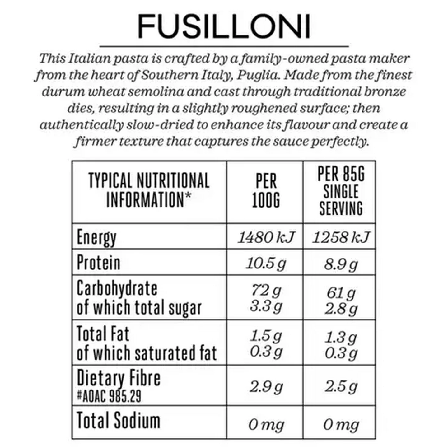 Image of Forage And Feast Fusilloni 250g