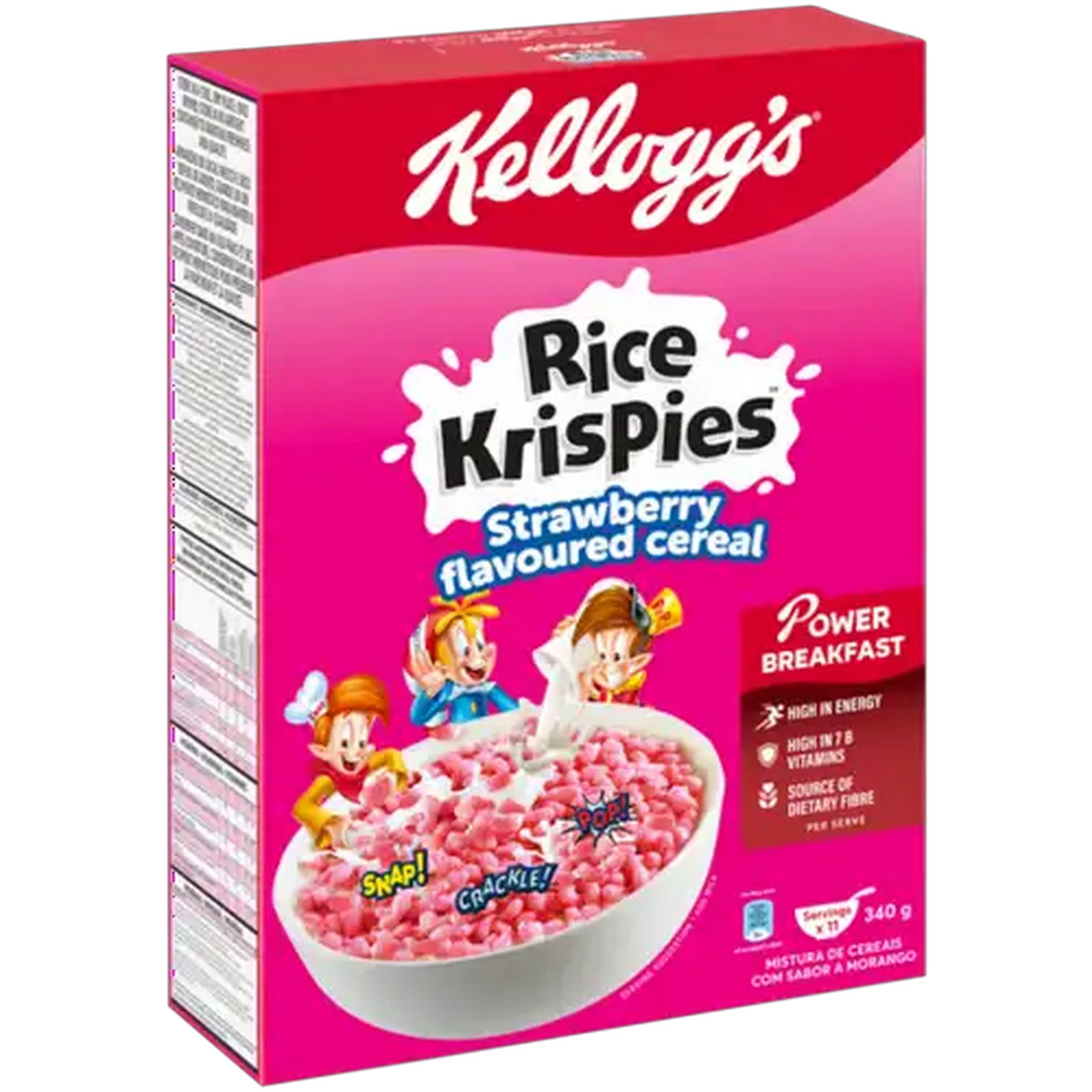 Image of Kellogg's Rice Krispies Strawberry Flavoured Cereal 340g