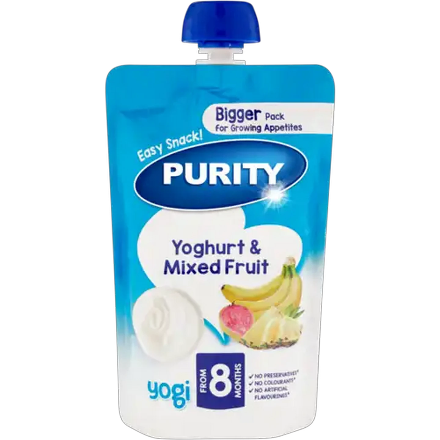 Image of PURITY From 8 Months Yoghurt & Mixed Fruit Yogi 150ml