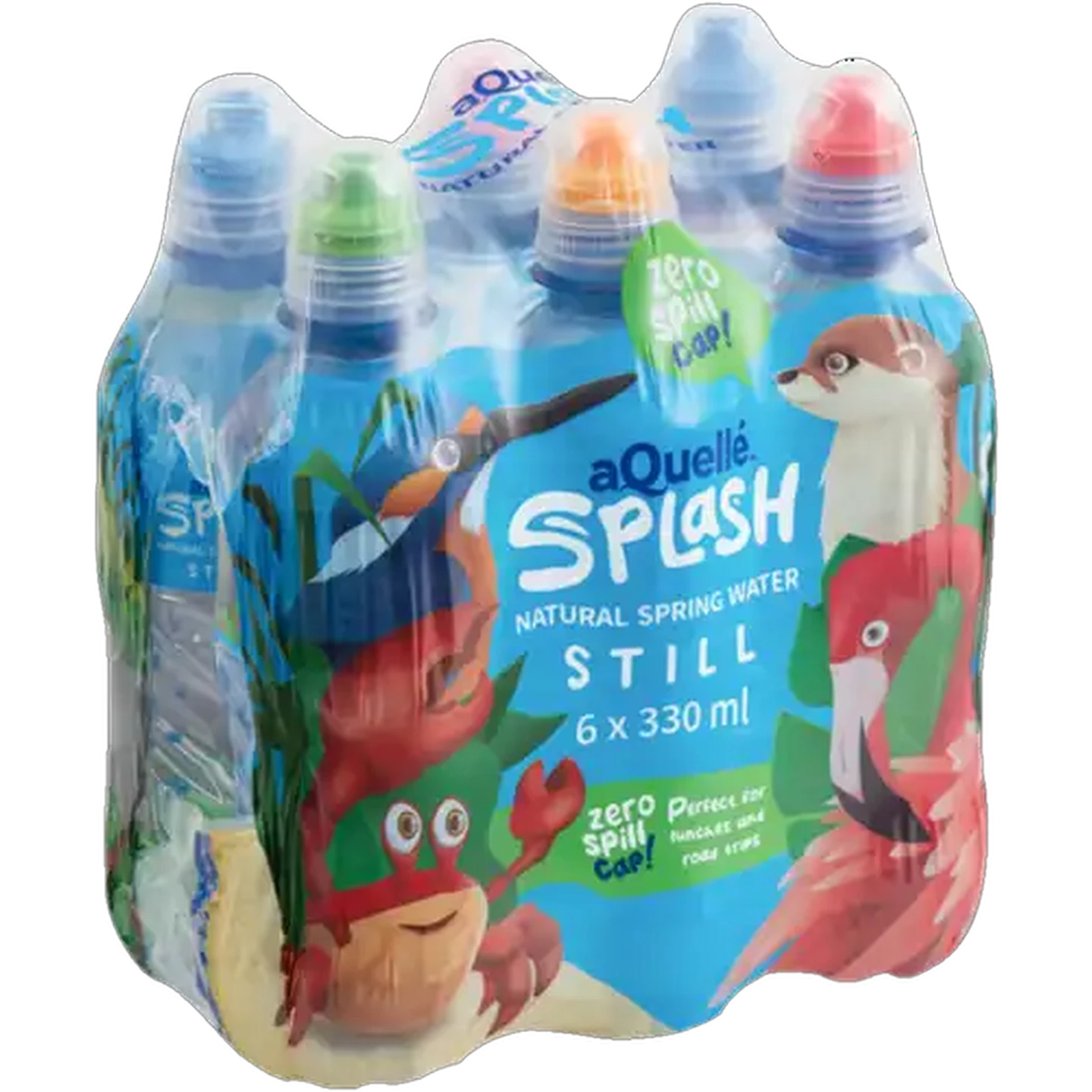 Image of aQuellé Splash Still Natural Spring Water 6 x 330ml