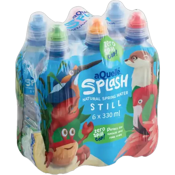 aQuellé Splash Still Natural Spring Water 6 x 330ml