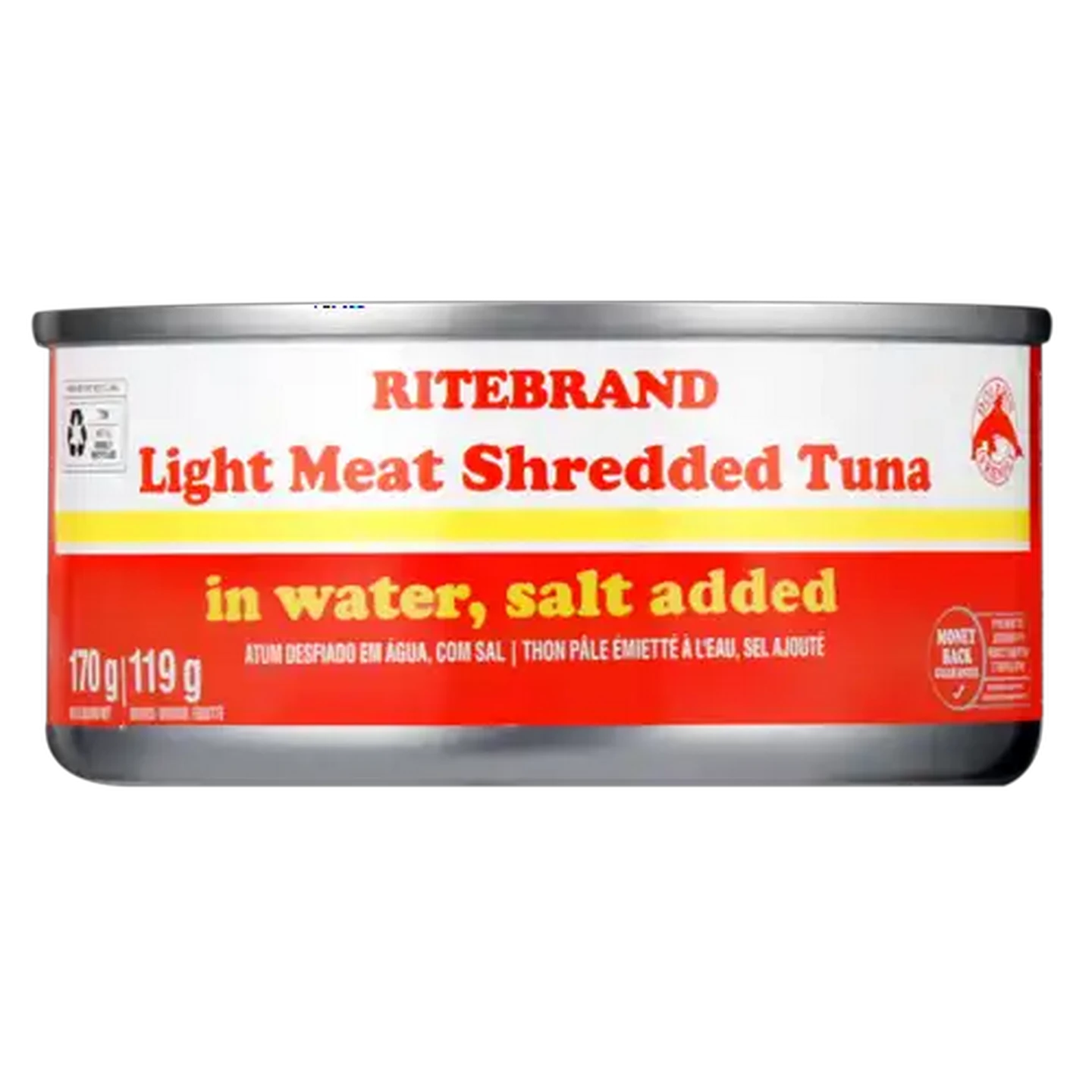 Image of Ritebrand Light Meat Shredded Tuna In Water Can 170g