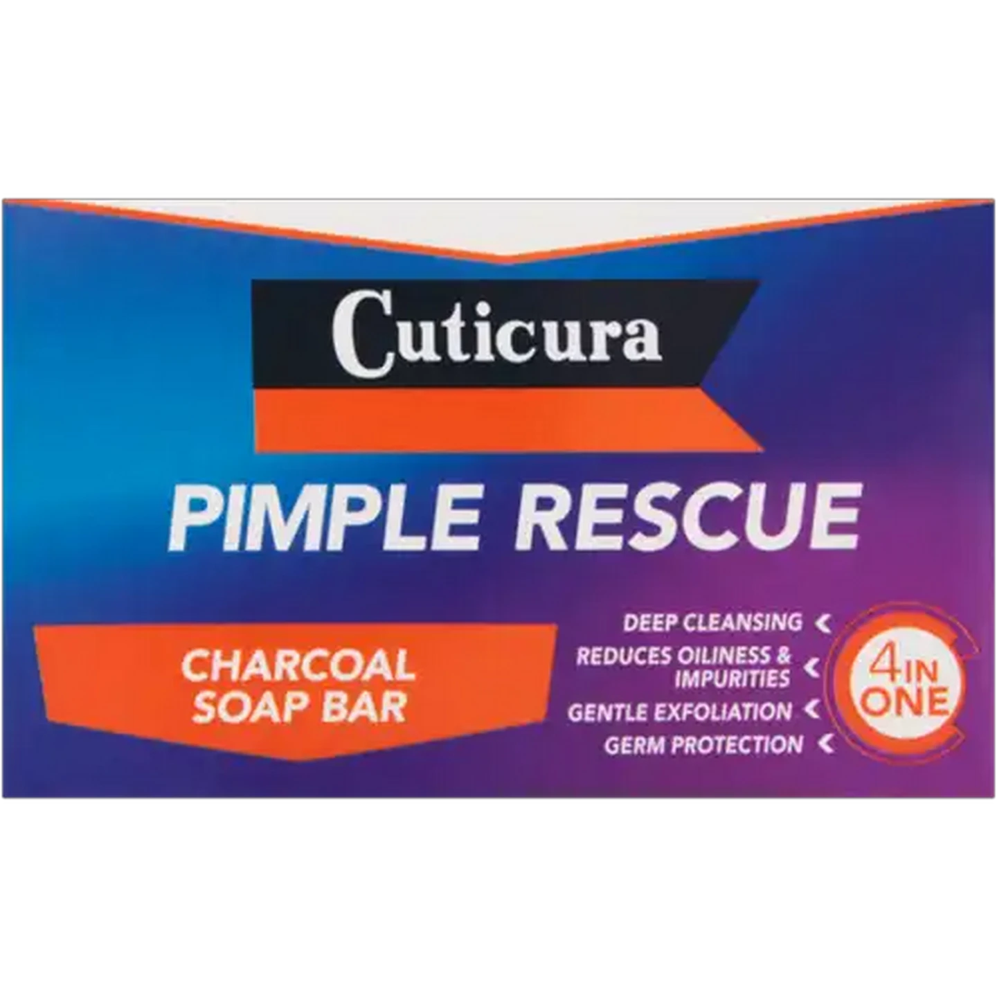 Image of Cuticura Pimple Rescue Charcoal Soap Bar 100g