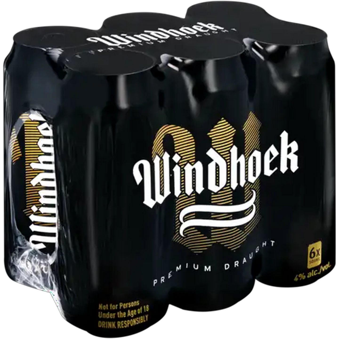 Image of Windhoek Premium Draught Beer Cans 6 x 500ml