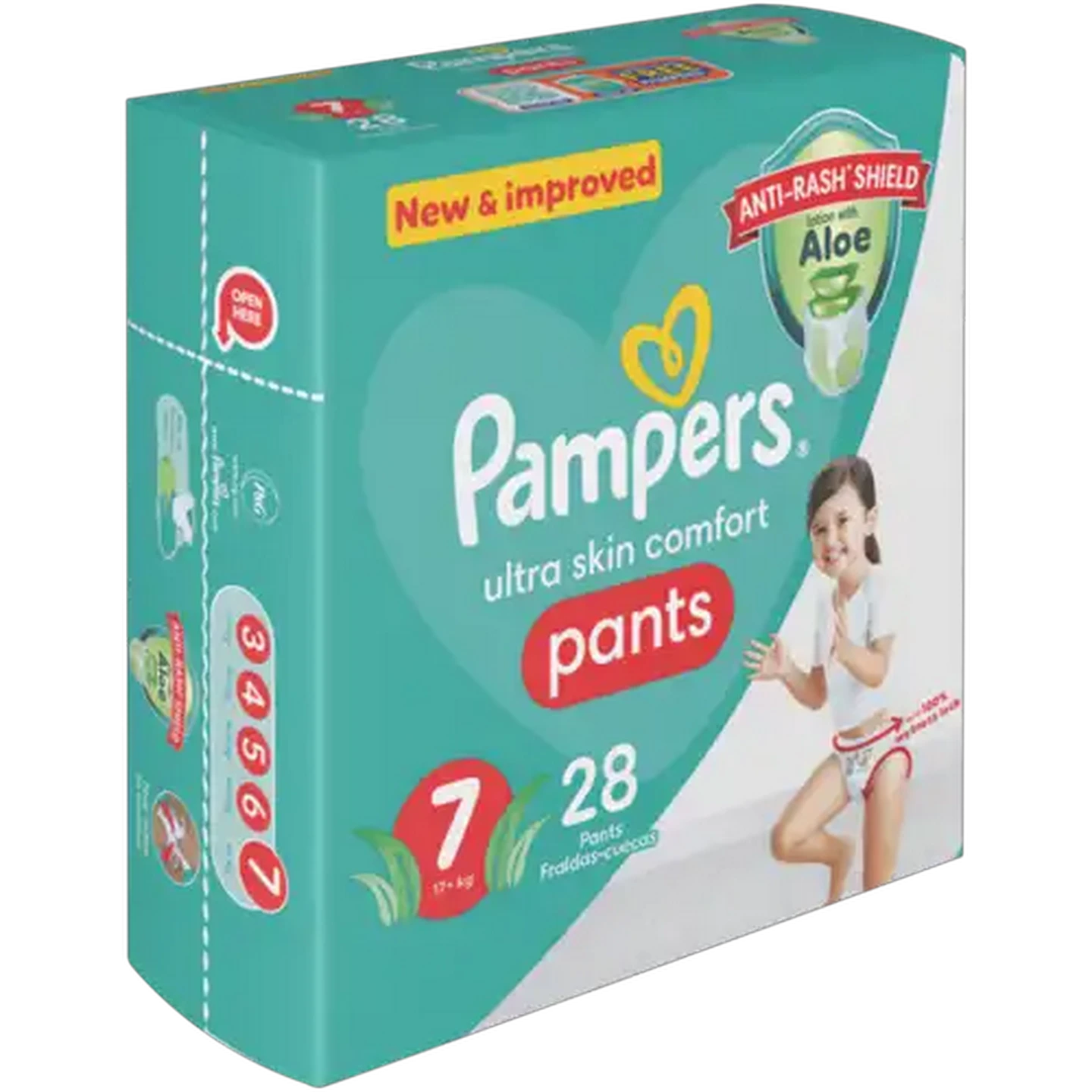 Image of Pampers Pants Size 7 Disposable Nappy Pants 28 Pack