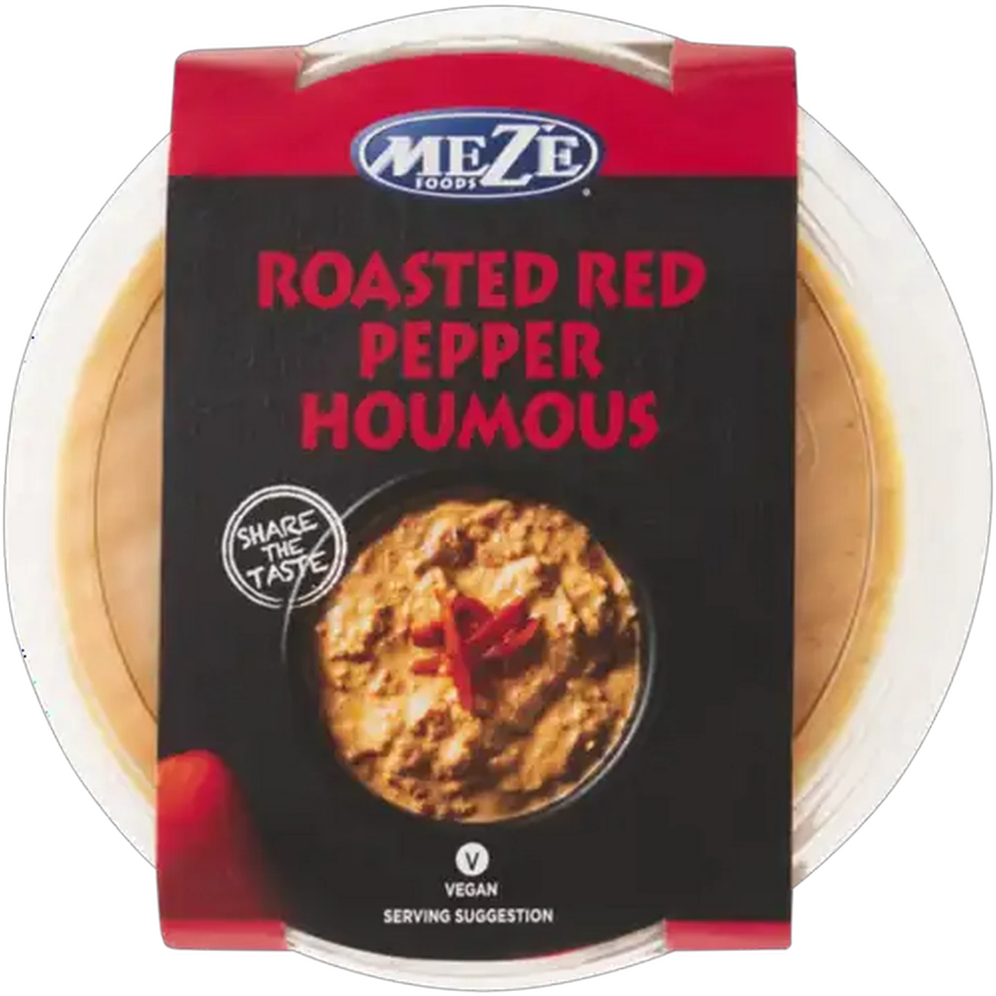 Image of Mezé Foods Roasted Red Pepper Houmous 220g