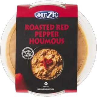 Mezé Foods Roasted Red Pepper Houmous 220g