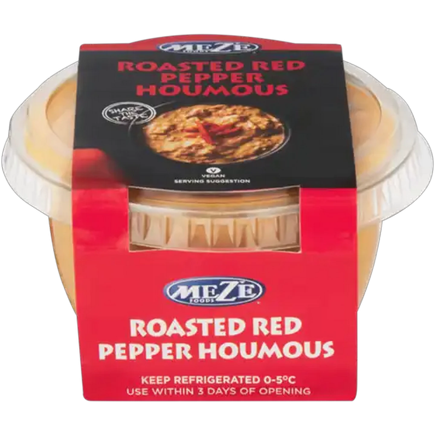 Image of Mezé Foods Roasted Red Pepper Houmous 220g