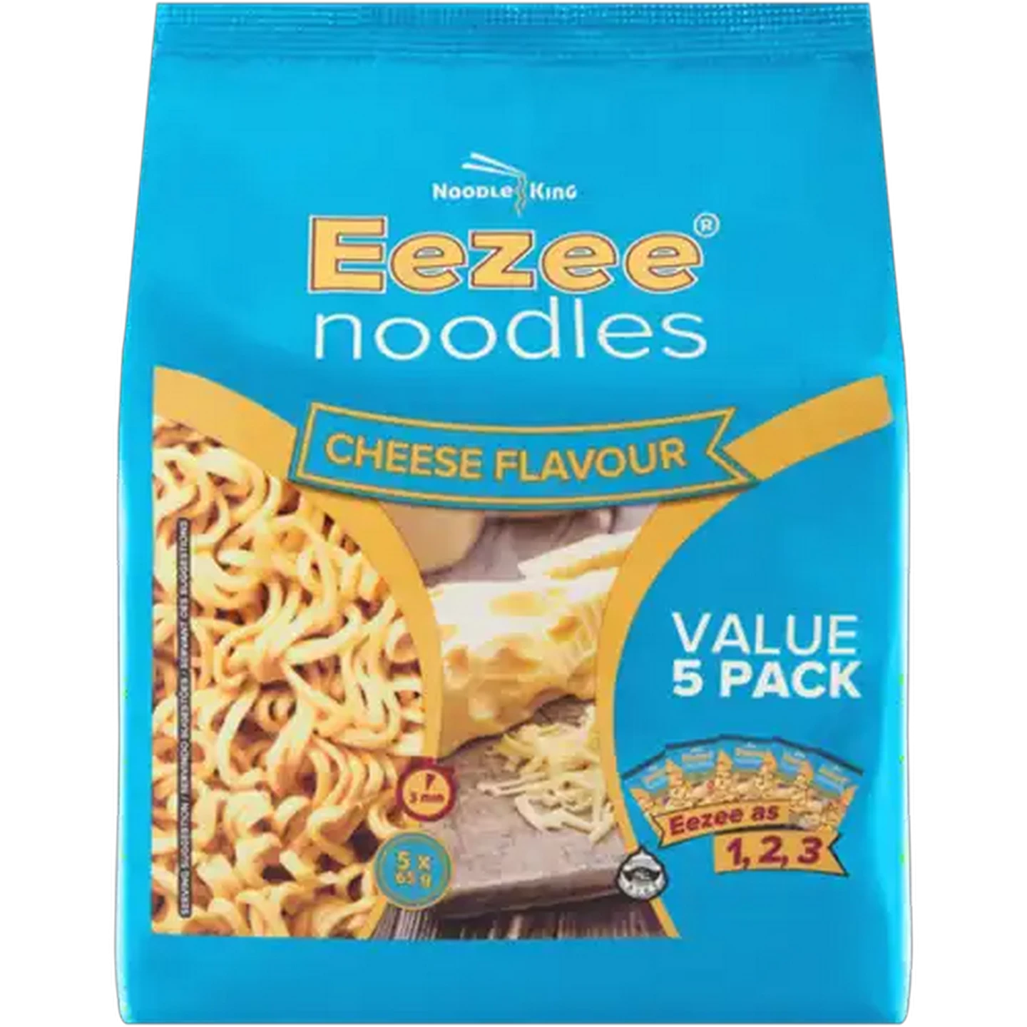 Image of Eezee Noodles Cheese Flavour Instant Noodles 5 x 65g