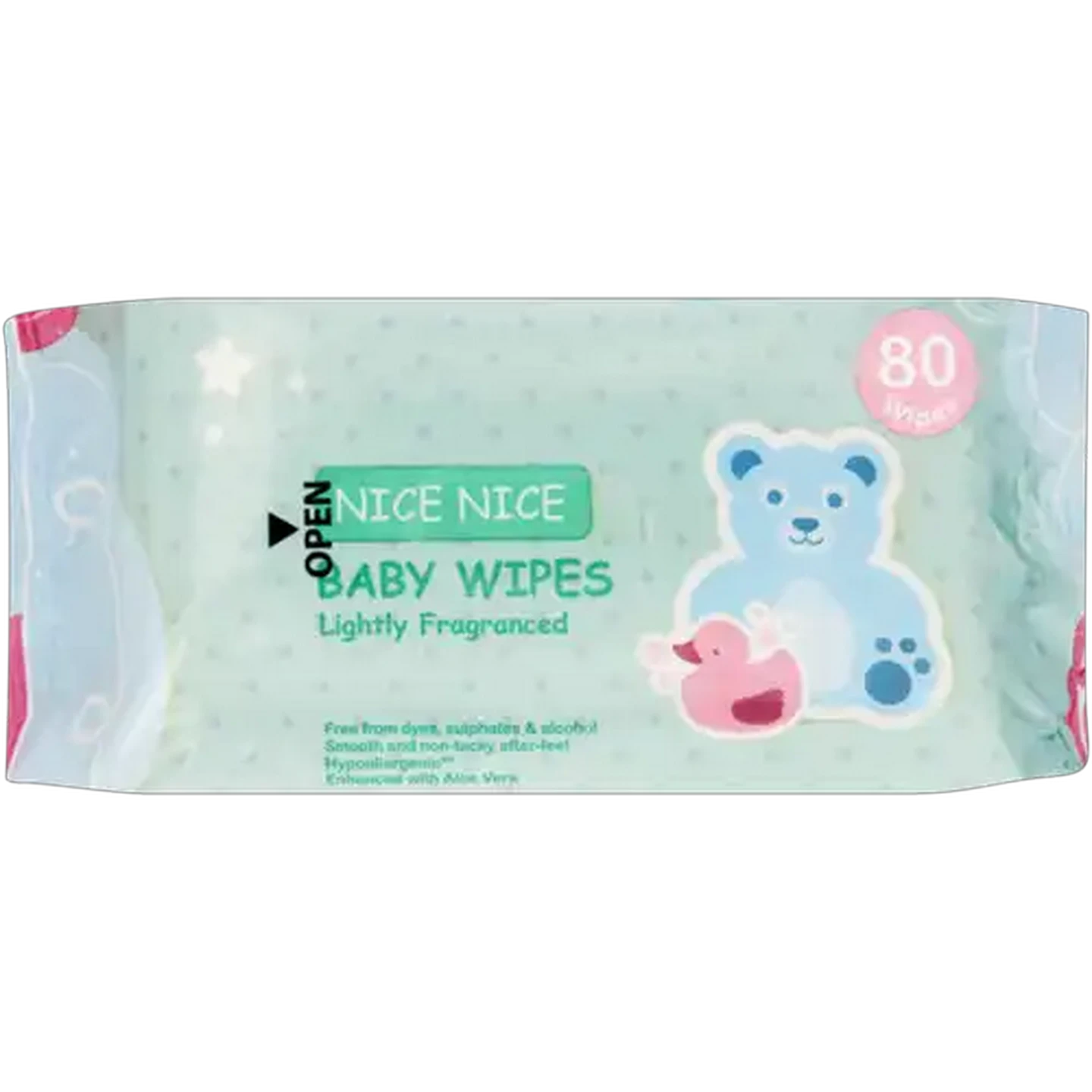 Image of Nice Nice Unfragranced Baby Wipes 80 Pack