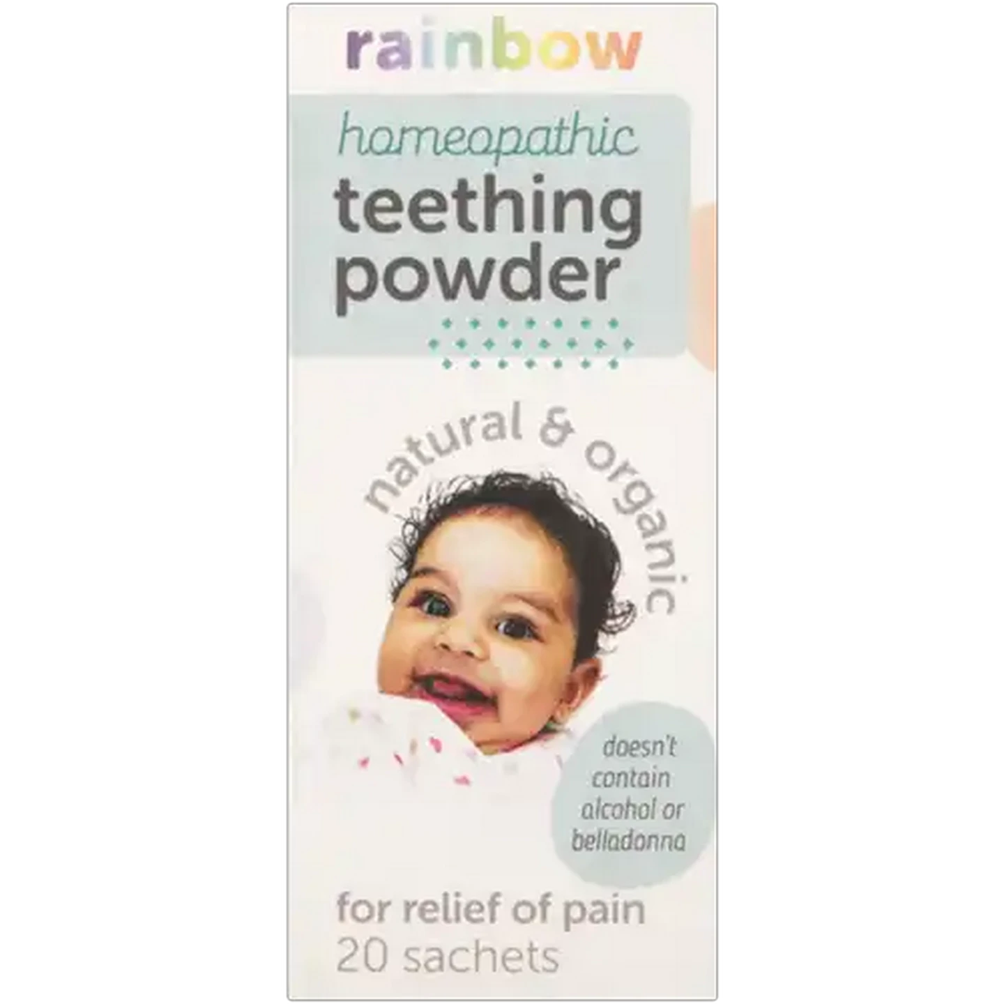 Image of Rainbow Homeopathic Teething Powder 20 x 10g
