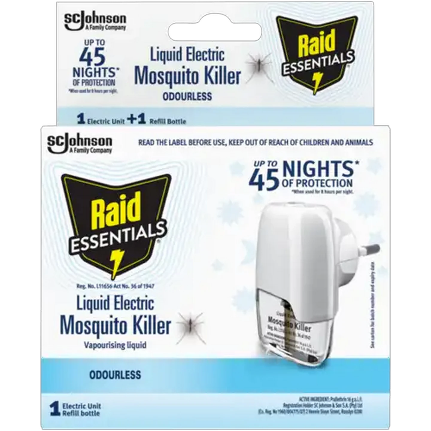 Image of Raid Essentials Odourless Liquid Electric Mosquito Killer