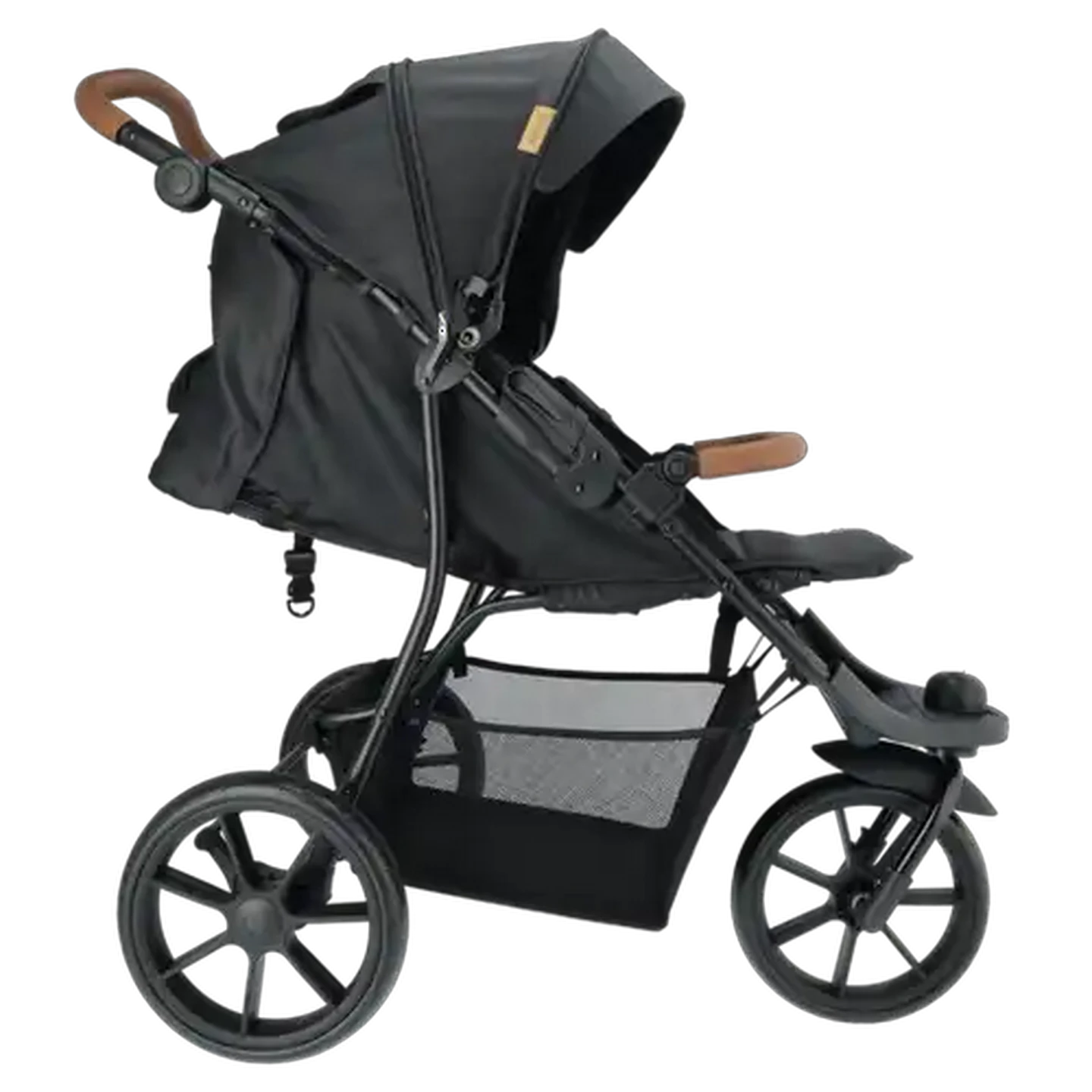 Image of Little Me Black 2-Hand Fold Jogger 6 Months - 22kg