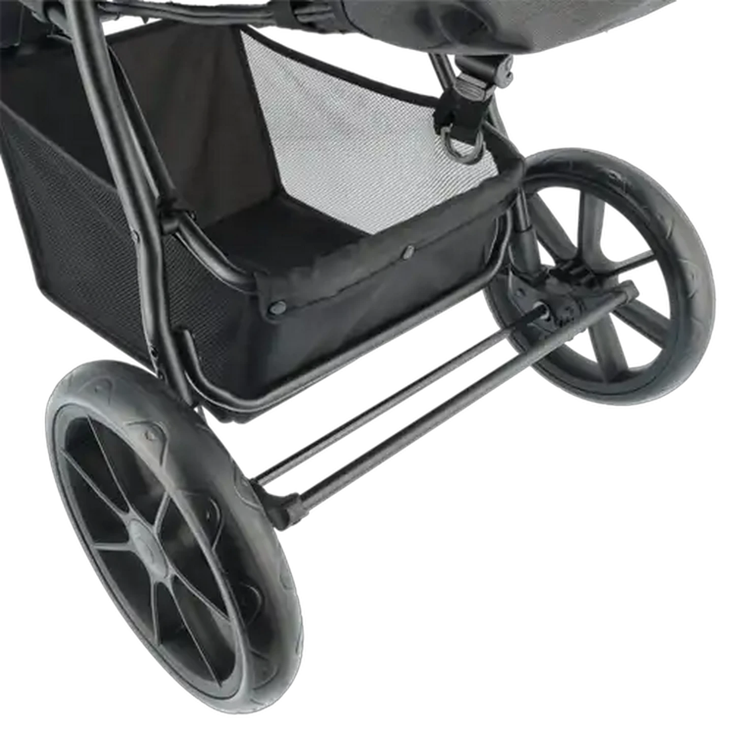 Image of Little Me Black 2-Hand Fold Jogger 6 Months - 22kg