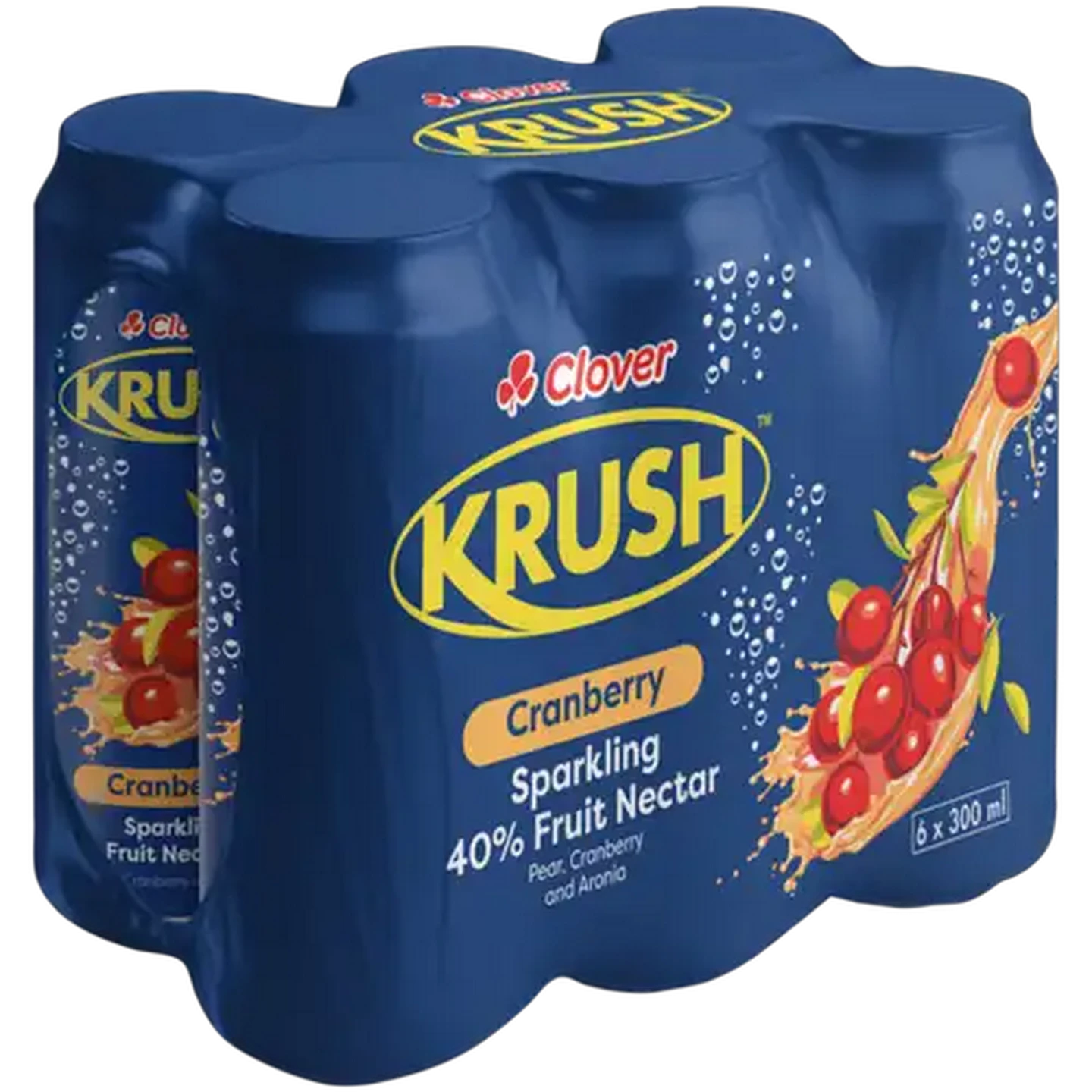 Image of Krush Cranberry Sparkling 40% Fruit Nectar 6 x 300ml