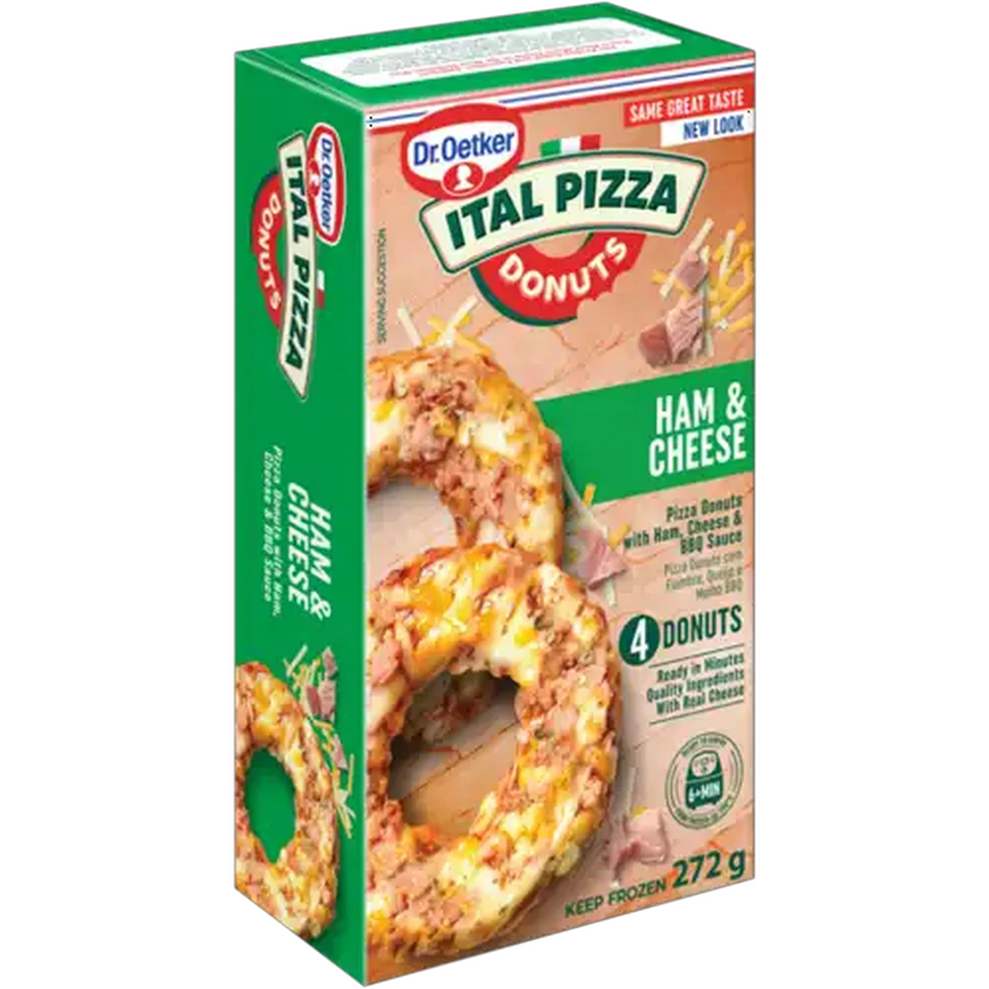 Image of Dr. Oetker Ital Pizza Frozen Ham & Cheese Pizza Donuts 272g
