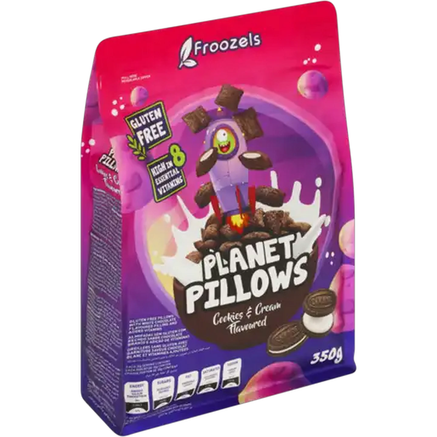 Image of Froozels Cookies & Cream Flavoured Planet Pillows 350g
