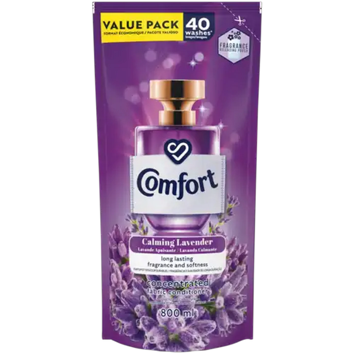 Image of Comfort Calming Lavender Concentrated Fabric Conditioner Refill 800ml