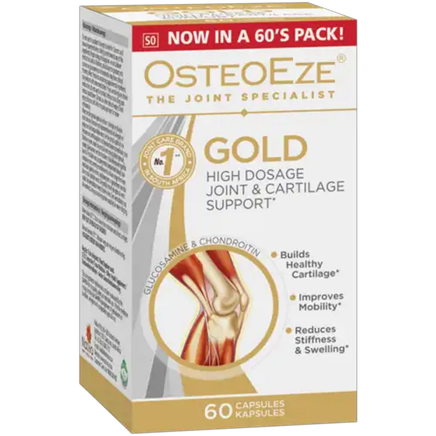 Image of OsteoEze Gold Joint & Cartilage Support Capsules 60 Pack