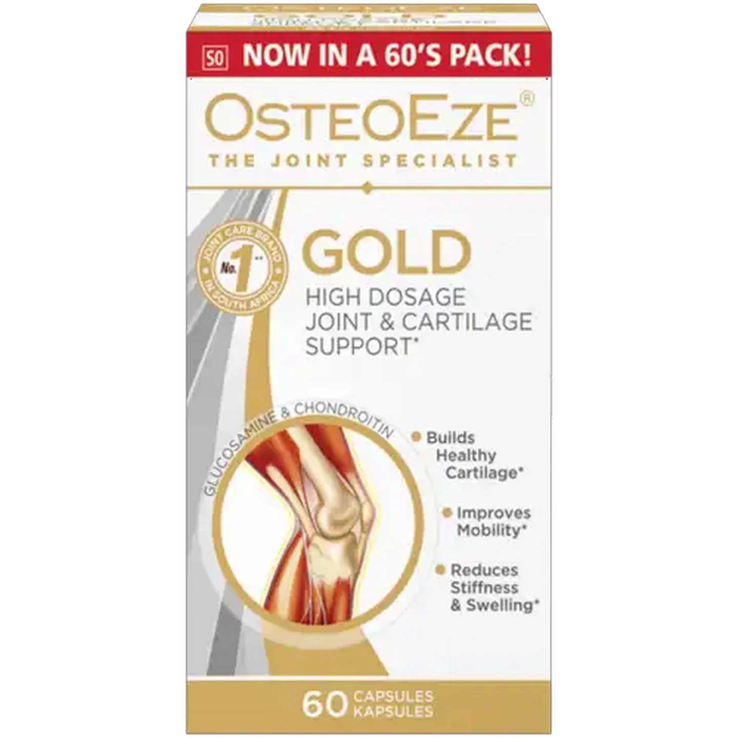 Image of OsteoEze Gold Joint & Cartilage Support Capsules 60 Pack