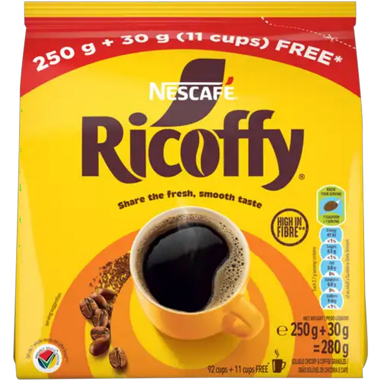 Image of NESCAFÉ RICOFFY Soluble Chicory and Coffee Granules 280g