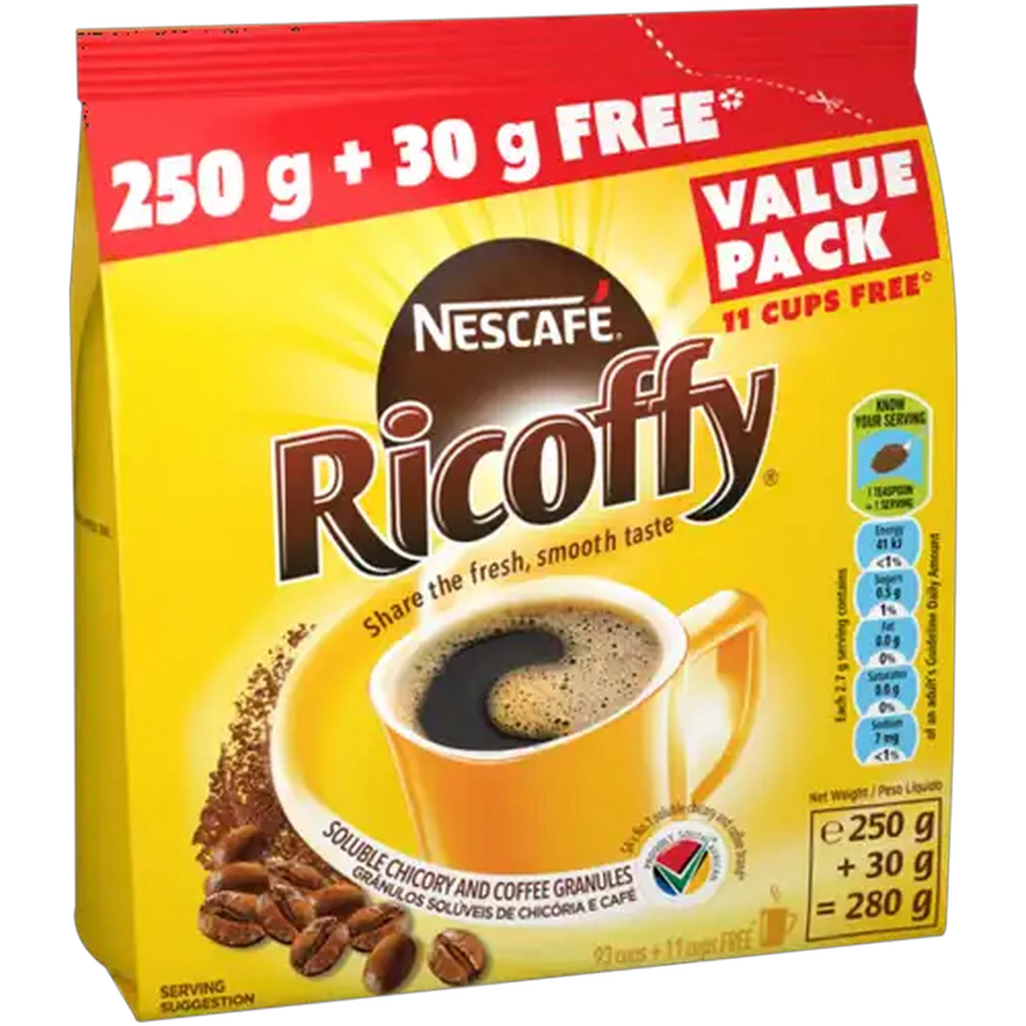 Image of NESCAFÉ RICOFFY Soluble Chicory and Coffee Granules 280g