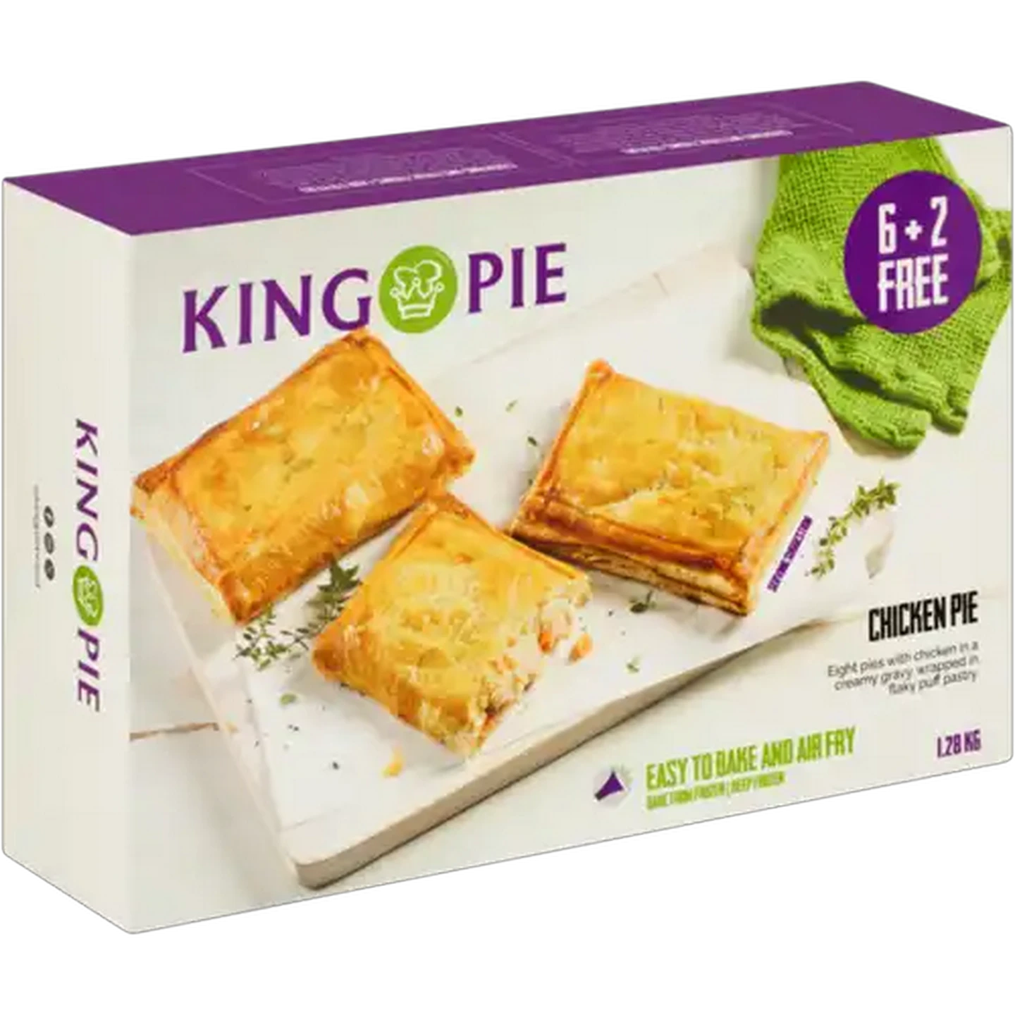 Image of King Pie Frozen Chicken Pie 8 Pack
