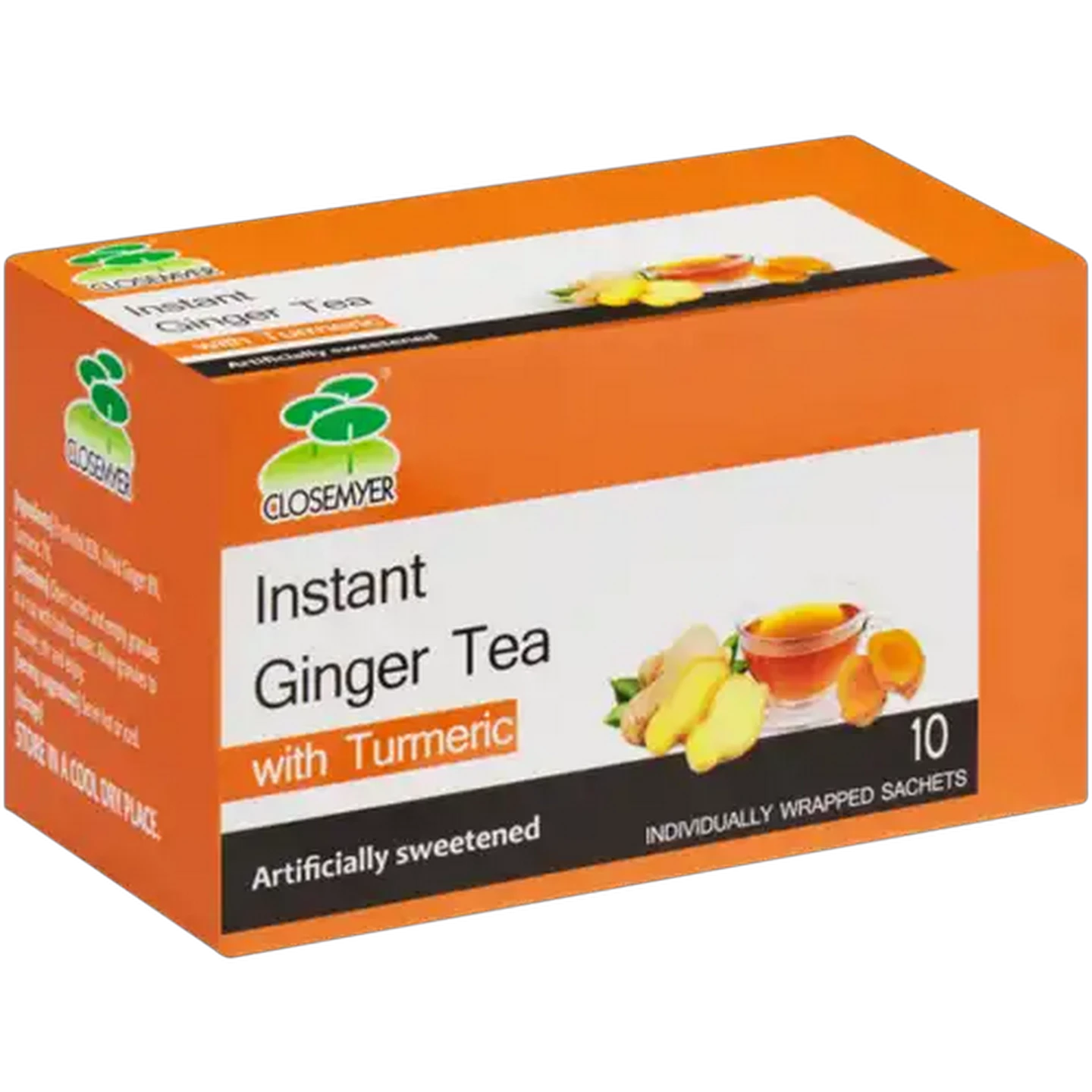 Image of Closemyer Instant Ginger Tea with Turmeric 10 Pack