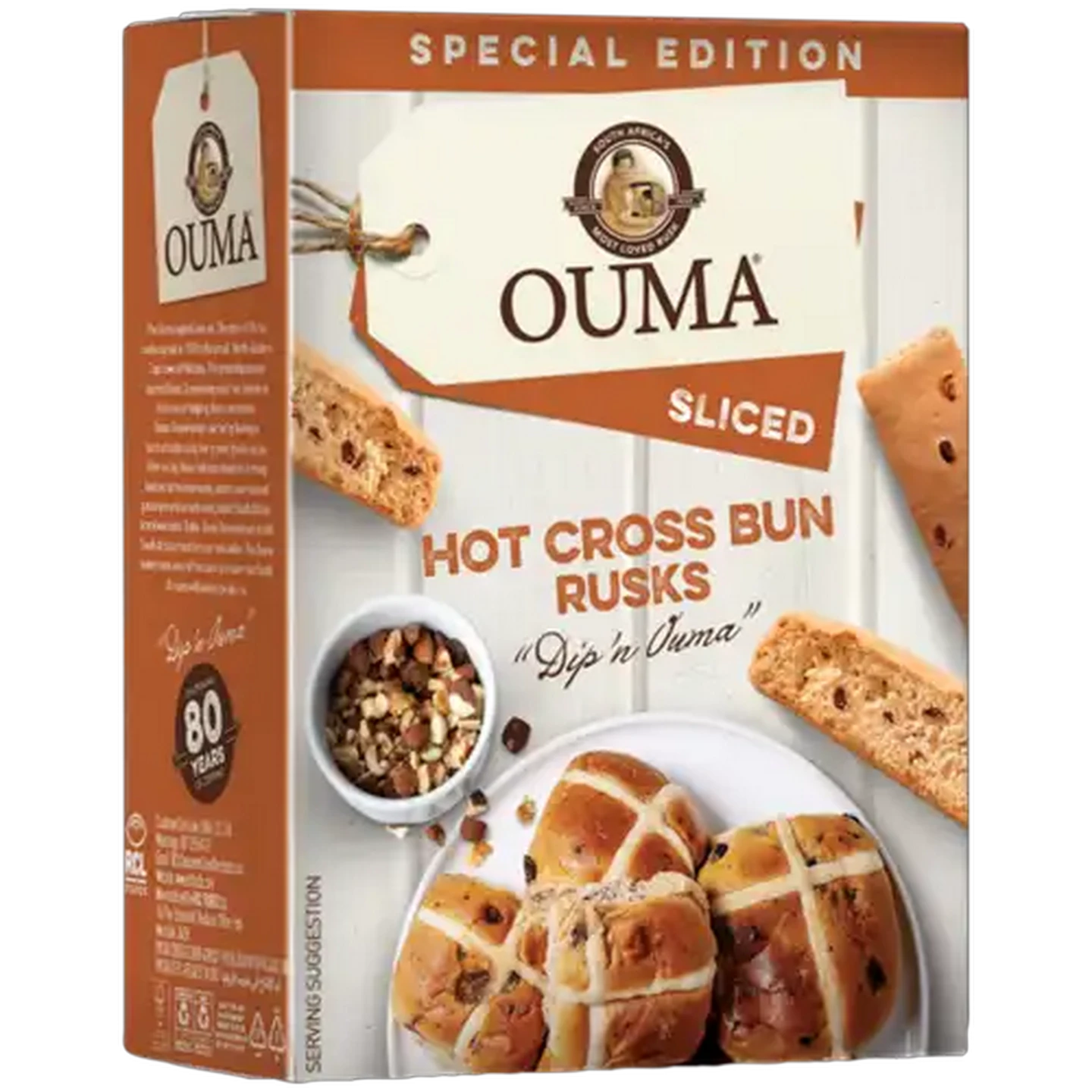 Image of Ouma Sliced Hot Cross Bun Rusks 450g