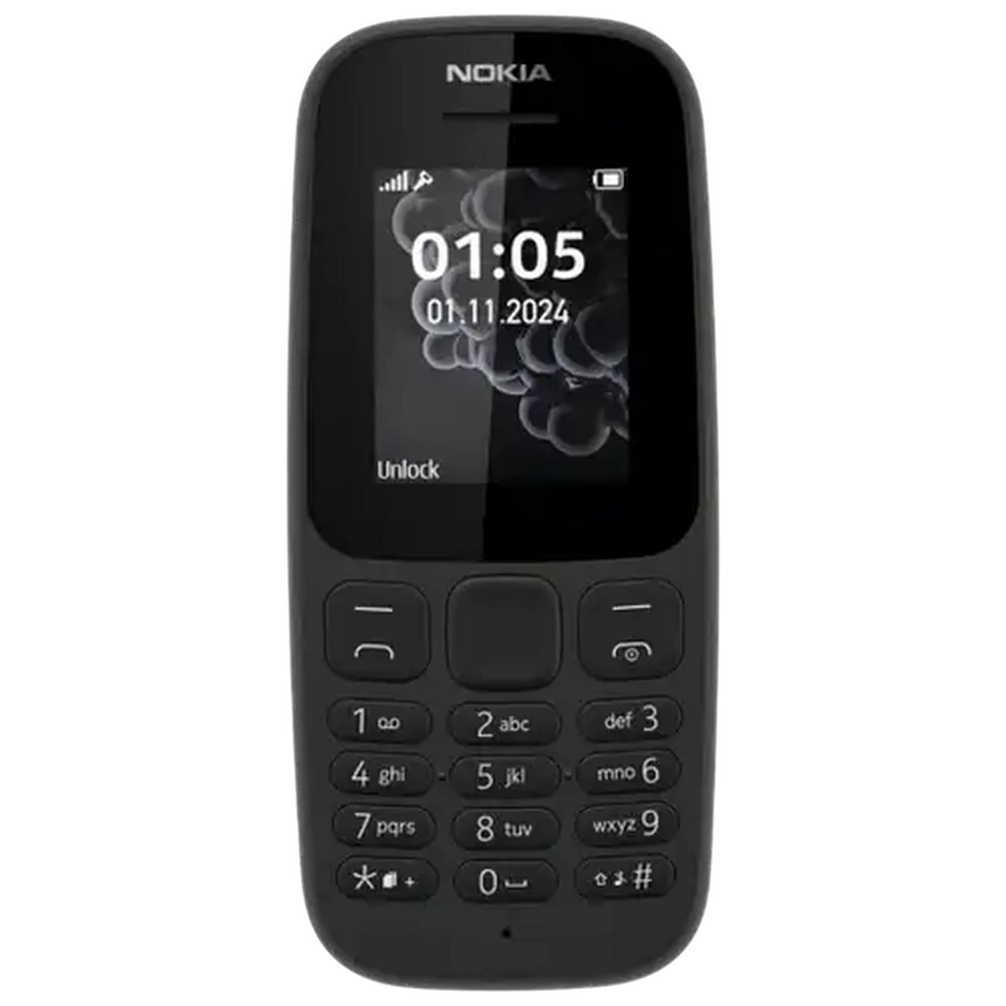 Image of Nokia 105 Black Mobile Handset 4MB