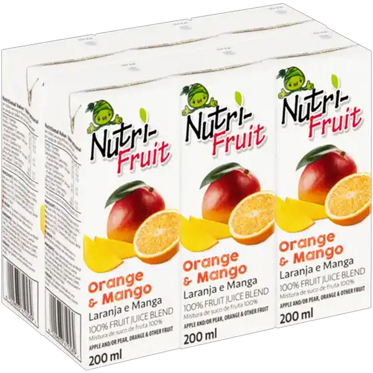 Image of Nutri-Fruit Orange & Mango 100% Fruit Juice Blend 6 x 200ml