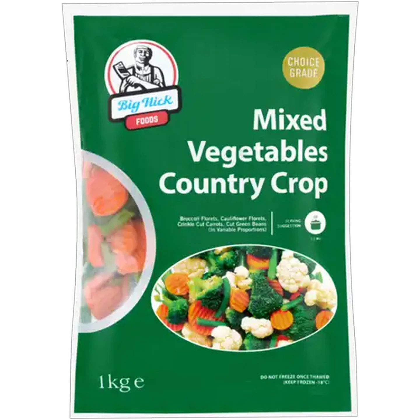 Image of Big Nick Frozen Mixed Vegetables Country Crop 1kg