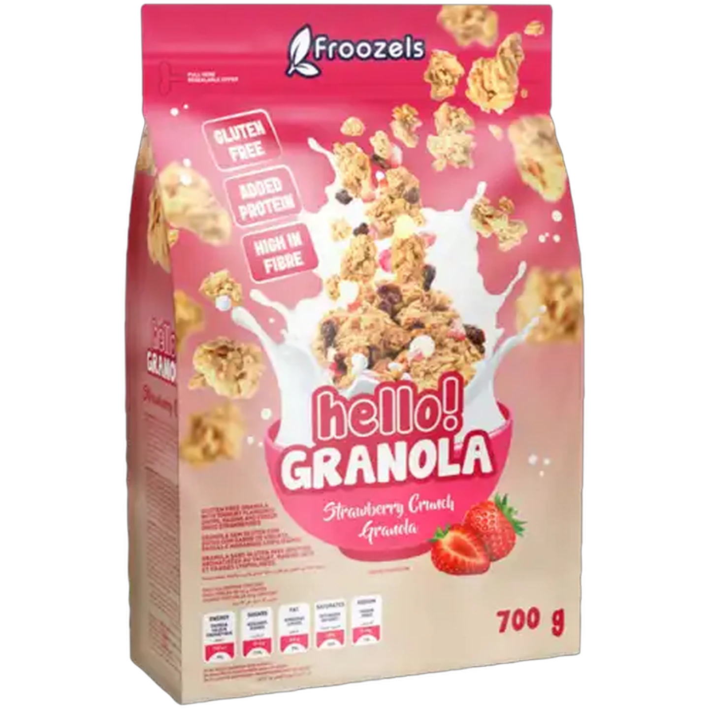 Image of Froozels hello! Gluten Free Strawberry Crunch Granola 700g