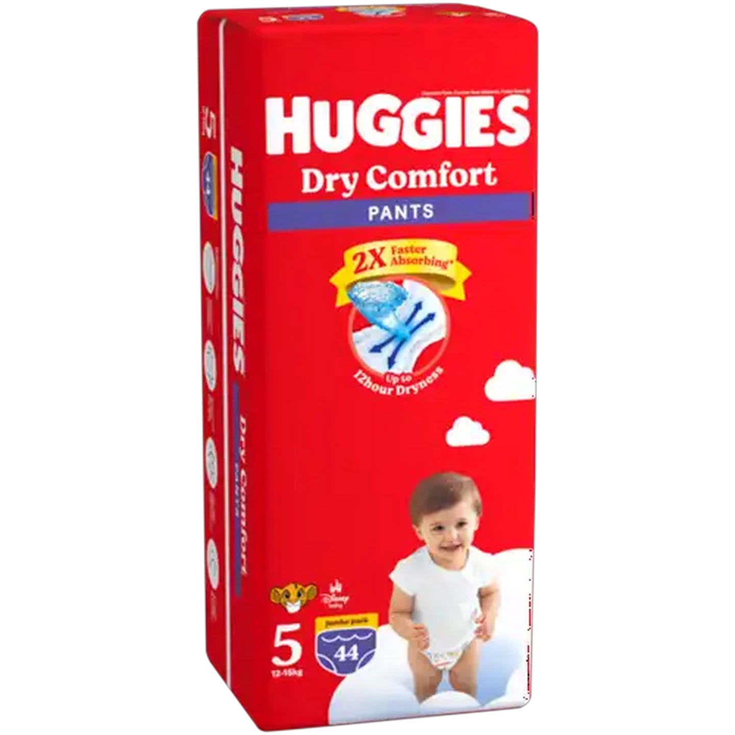 Image of Huggies Dry Comfort Size 5 Disposable Nappy Pants 44 Pack