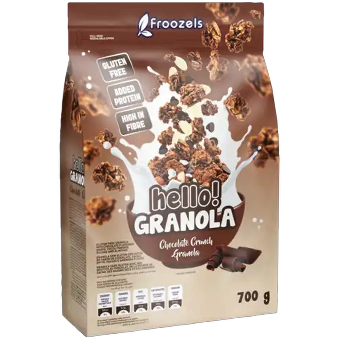 Image of Froozels hello! Gluten Free Chocolate Crunch Granola 700g