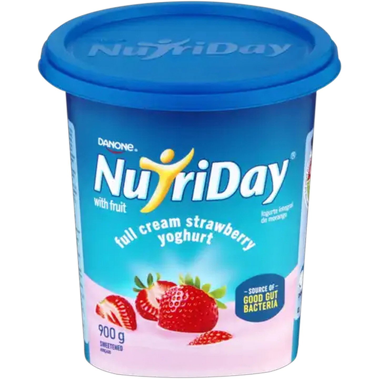Image of Danone NutriDay Strawberry Full Cream Yoghurt with Fruit 900g