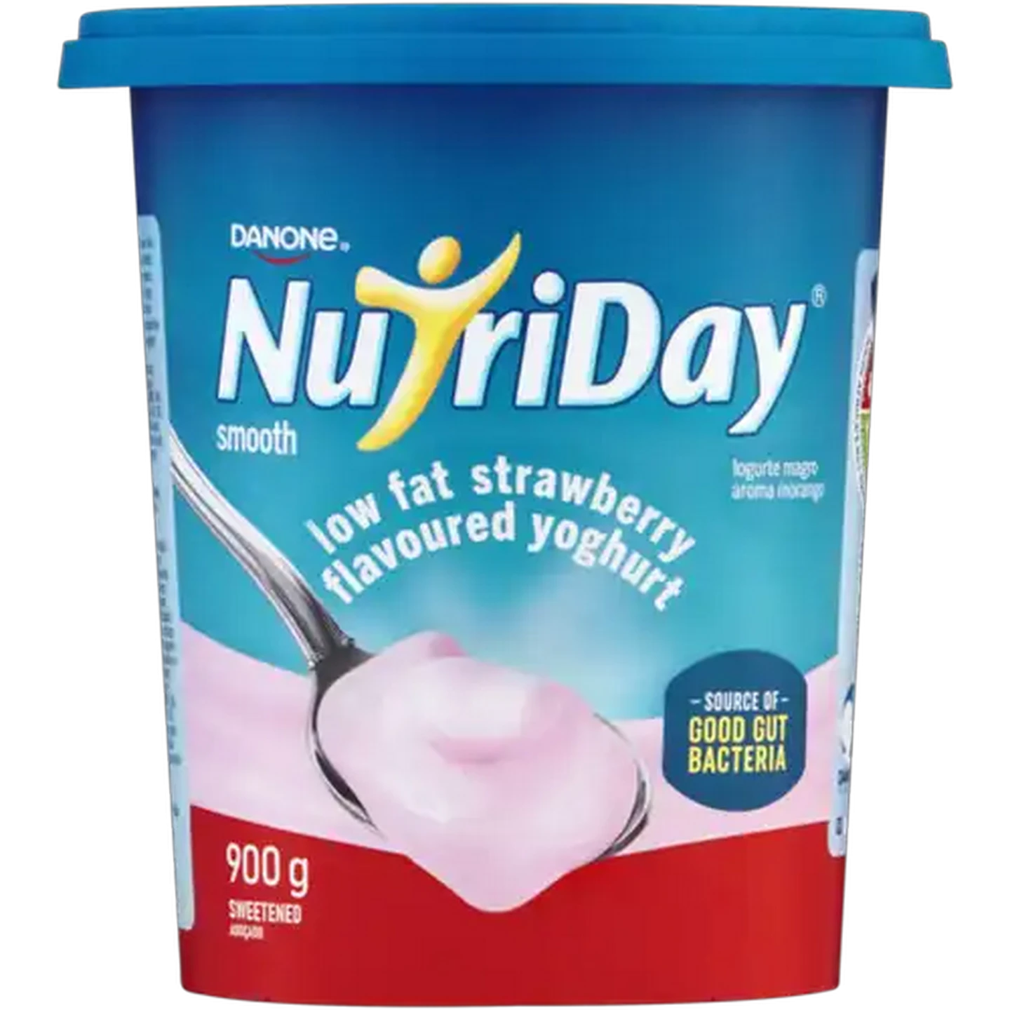 Image of Danone NutriDay Strawberry Flavoured Low Fat Smooth Yoghurt 900g