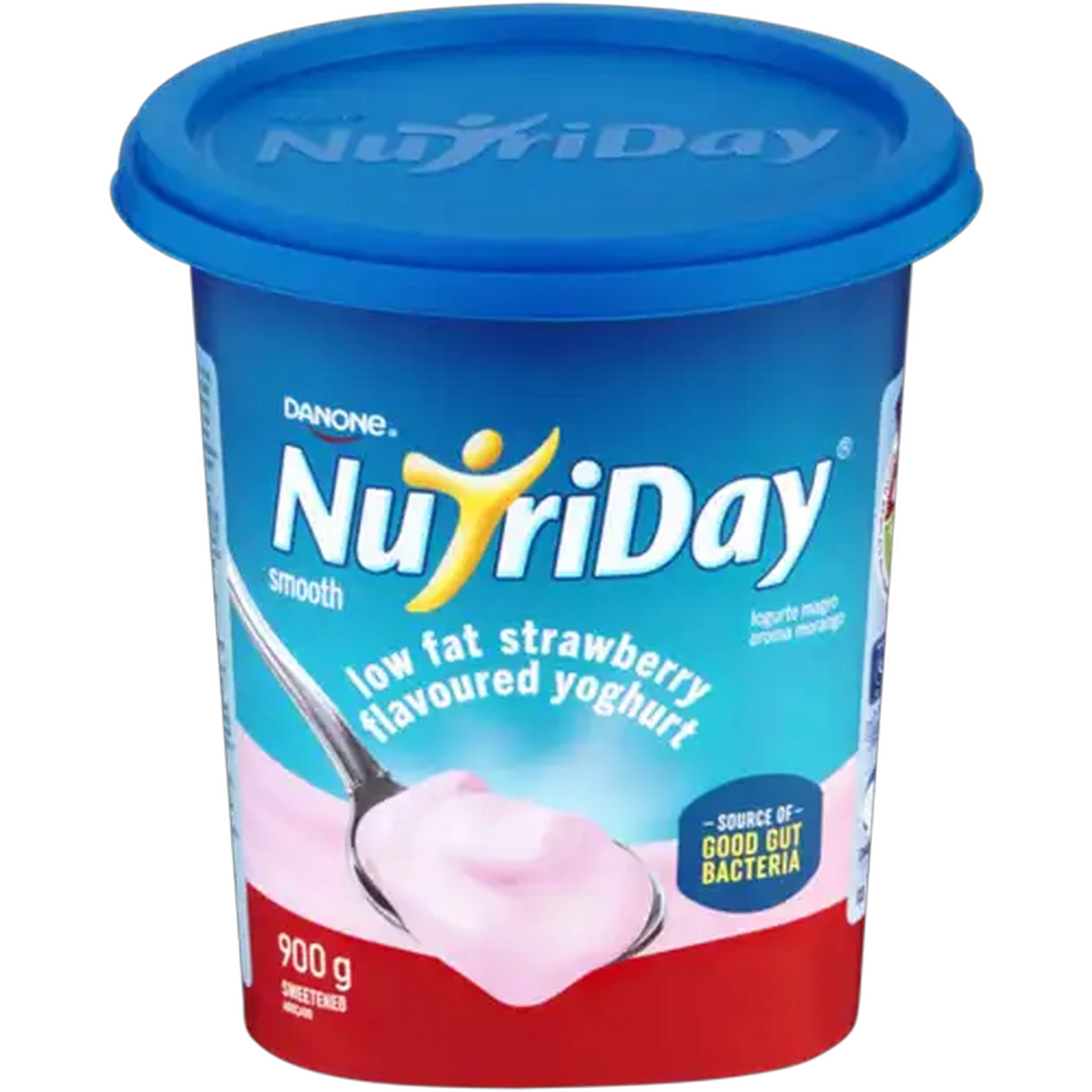 Image of Danone NutriDay Strawberry Flavoured Low Fat Smooth Yoghurt 900g