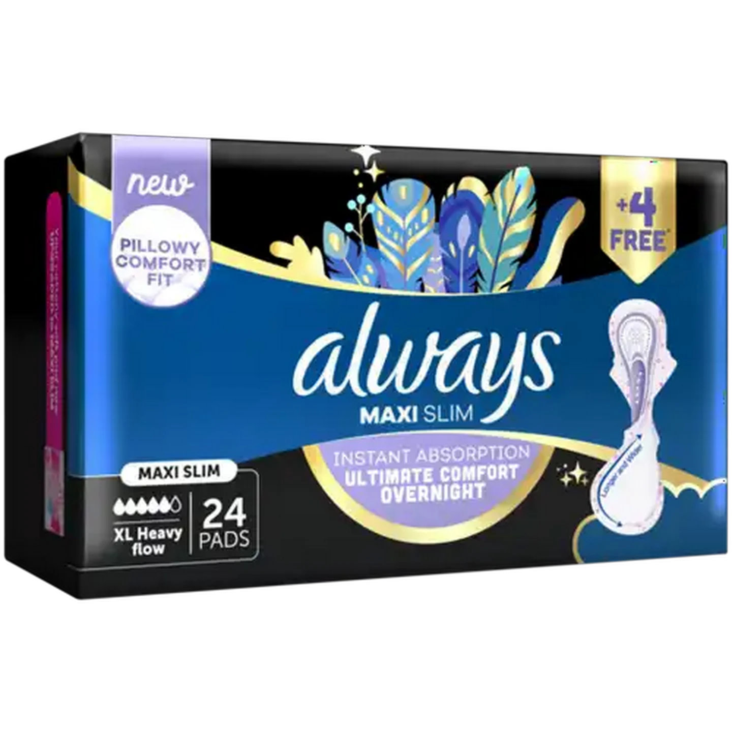 Image of Always XL Heavy Flow Maxi Slim Sanitary Pads 24 Pack