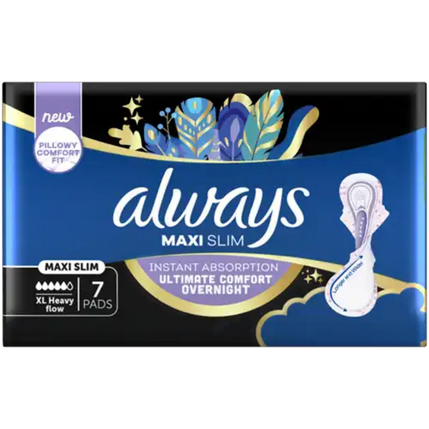 Image of Always XL Heavy Flow Maxi Slim Sanitary Pads 7 Pack