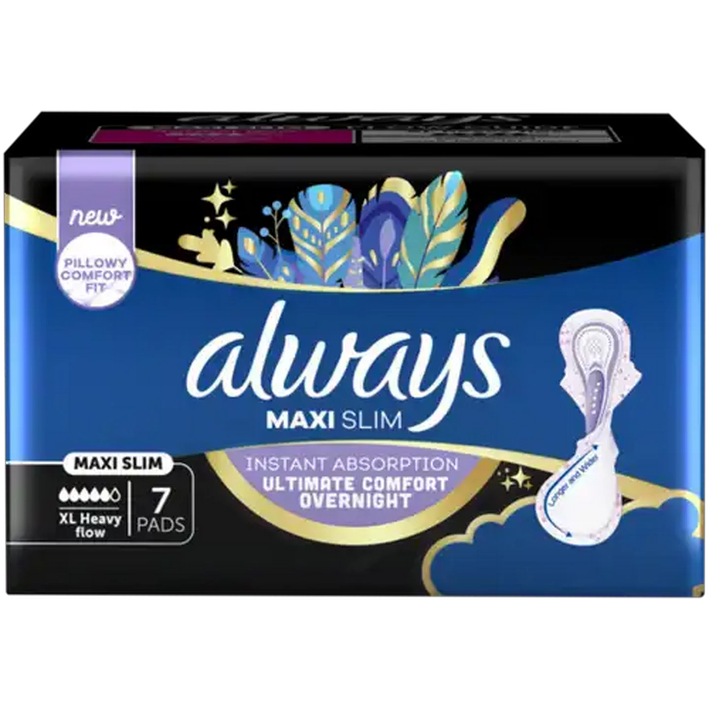 Image of Always XL Heavy Flow Maxi Slim Sanitary Pads 7 Pack
